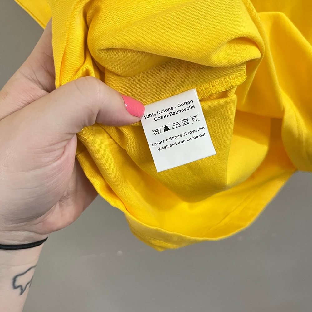 NWT CHIARA FERRAGNI
Woman Mini Dress Yellow Size S Cotton‎ - Picture 9 of 10